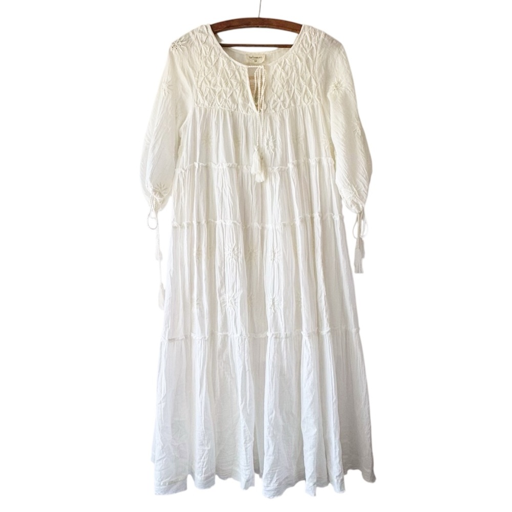 Sundance Talisman Frederico Tiered Dress in White | SMALL/MEDIUM NWT - Picture 9 of 15